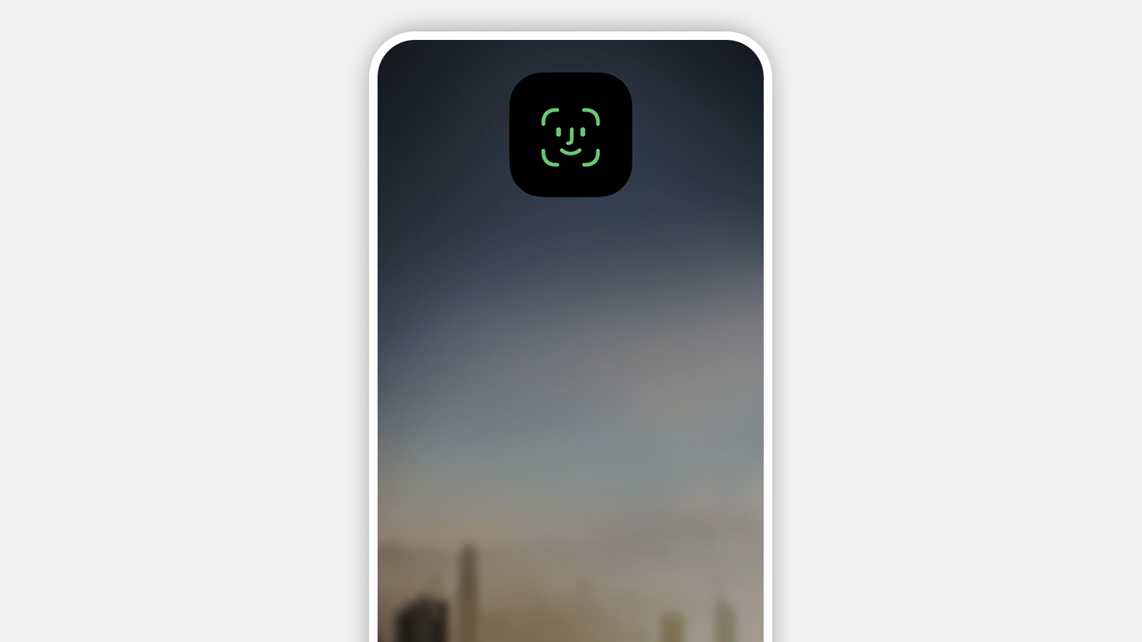 香港汇丰流动理财应用程序画面截图；显示Face ID登入功能