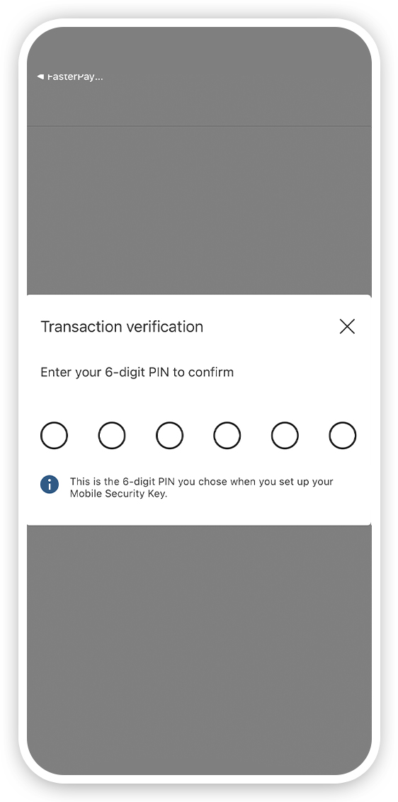 Pay with QR code step 3