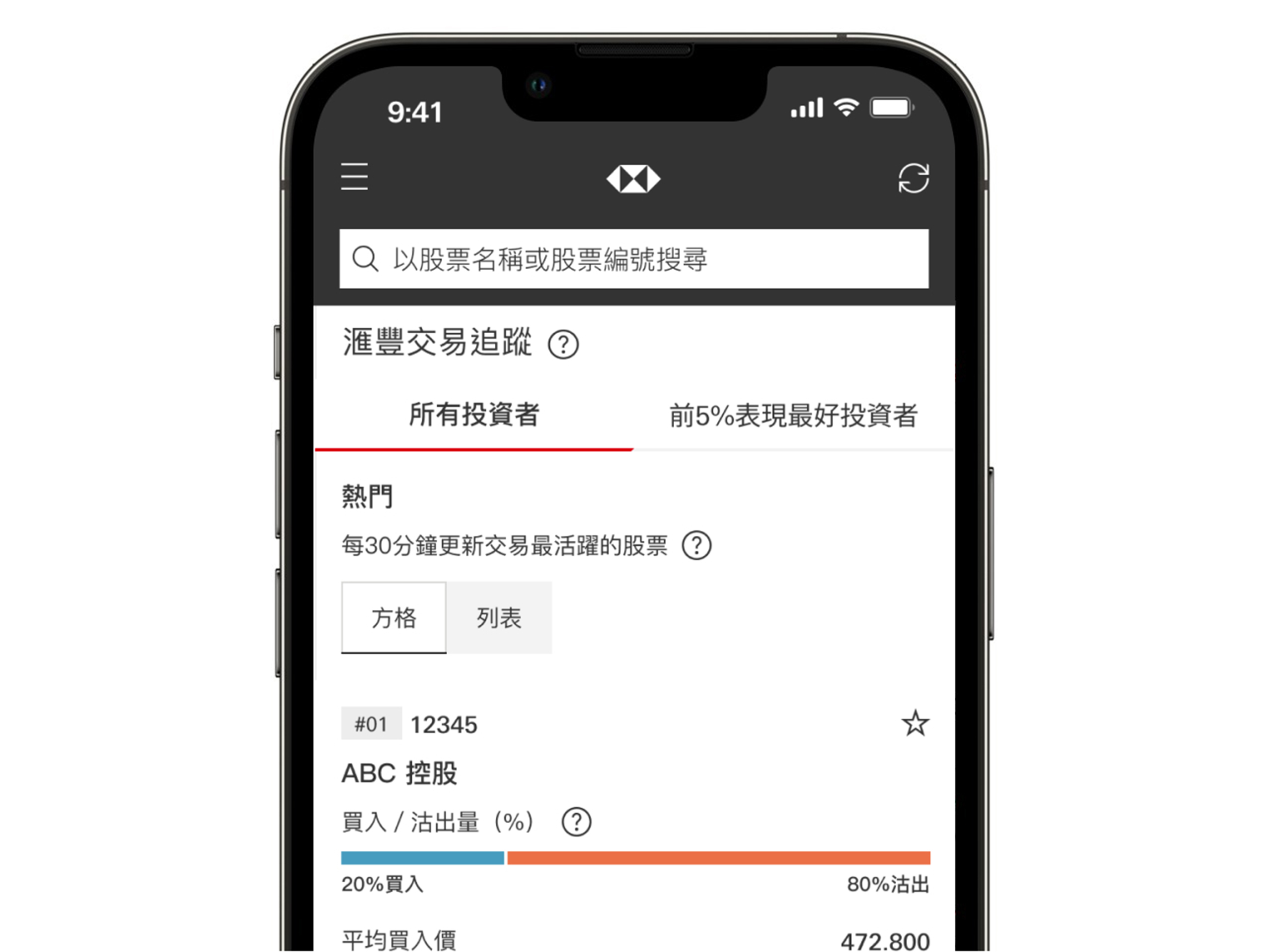 圖片展示手機鎖定畫面的屏幕截圖,畫面中央是滙豐投資全速易推送訊息。